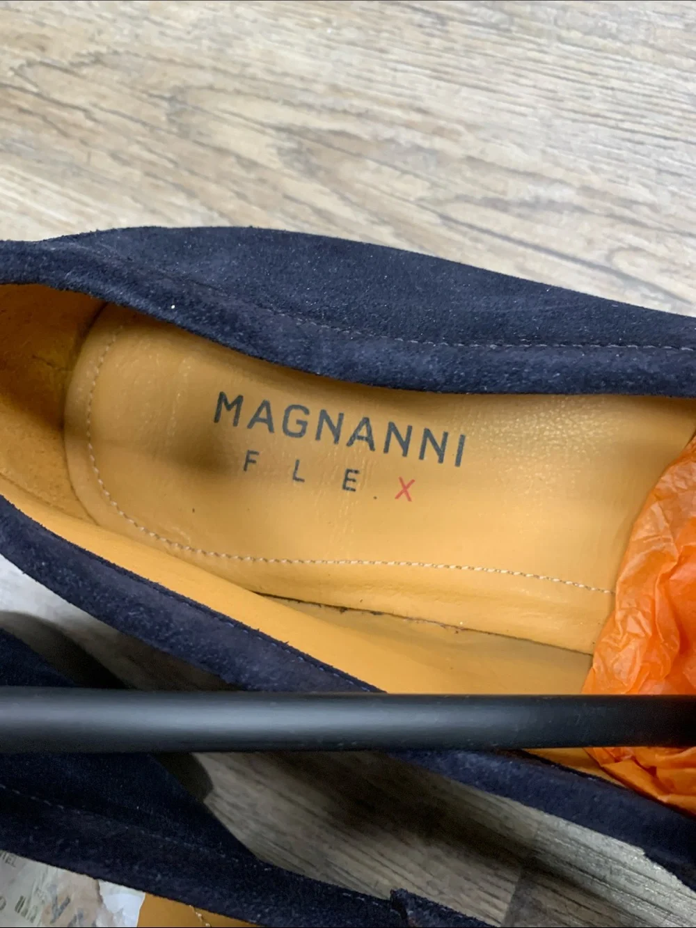 Magnanni Daniel Navy Suede Loafers NWT